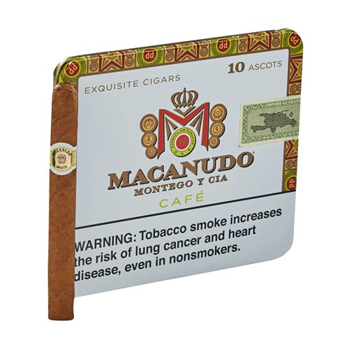 Macanudo Cafe Ascots Connecticut Cigarillo 10 Count