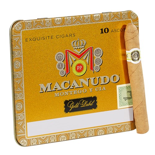 Macanudo Gold Label Ascots Cigarillo Connecticut